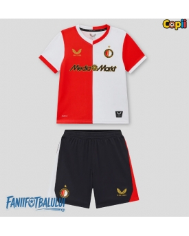 Feyenoord Echipament de Fotbal Replică 2025-26 Copii Acasa (+ Șorturi)